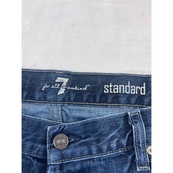 7 For All Mankind Men’s Straight Jeans Size 40/32 Denim 100% Cotton 5 Pocket - Picture 7 of 10